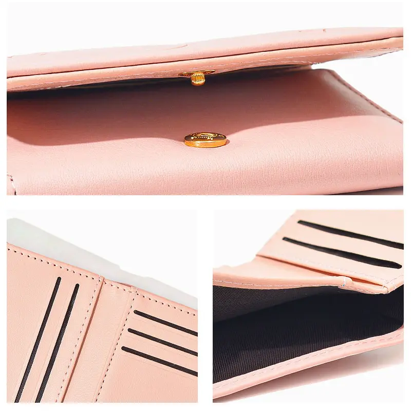Mini Leather Women Small Wallets Money Bags Short Purse Women's Student Card Holder Girl ID Bag Business Card Holder Coin Purse