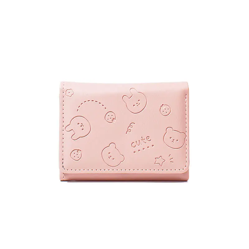 Mini Leather Women Small Wallets Money Bags Short Purse Women's Student Card Holder Girl ID Bag Business Card Holder Coin Purse