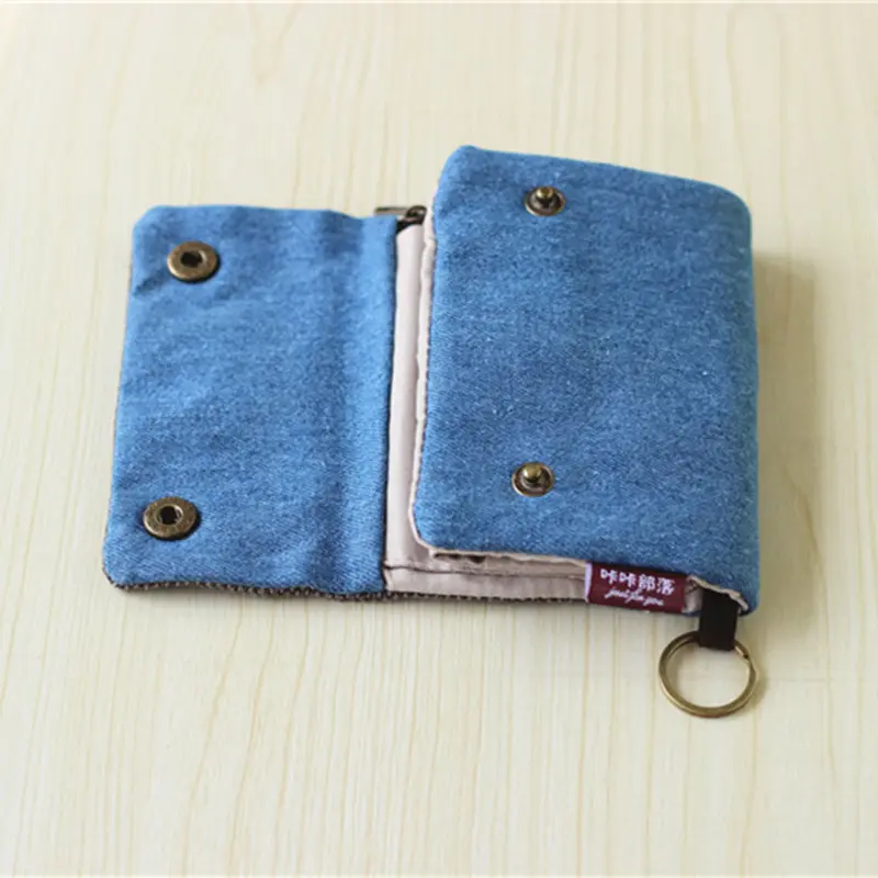2023 Women Cotton Fabric Short Wallet for Female Large Capacity Coin Purse Card Holder Ladies Multifunction Men Purse Carteira