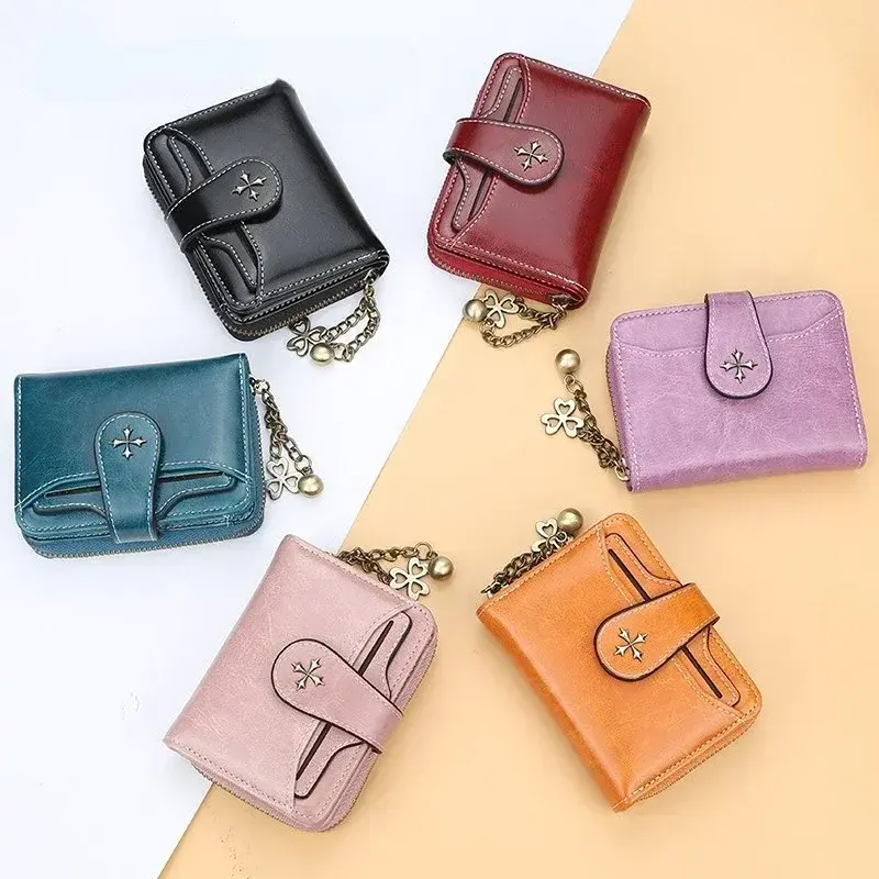 High Quality Women Wallets PU Leather Purses Money Bag Fashion Female Short Purse Small Coin Card Holders Wallet For ladies