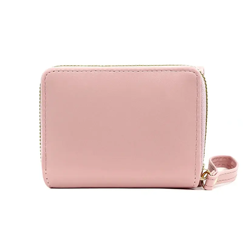 Love Embroidered Wallet Women's Short Zero Wallet Women's Triple Fold Bag Multi Card Large Capacity Versatile Fashion Wallet