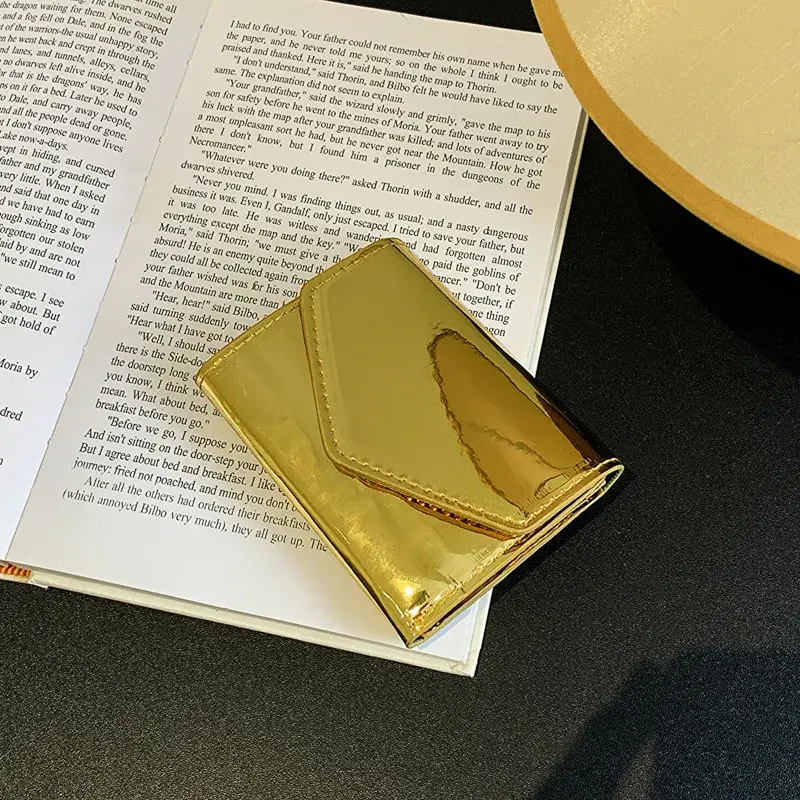 Simple Fashion Lady Card Holder Purse Women Purse Card Wallet Fashion Pu Leather Small Bags for Female Bags Credential Holder
