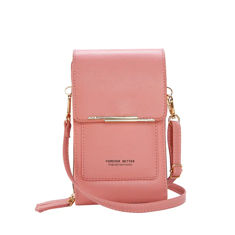 3 Style Women Bags Soft Leather Wallets Touch Screen Cell Phone Purse Crossbody Shoulder Strap Handbag for Lady