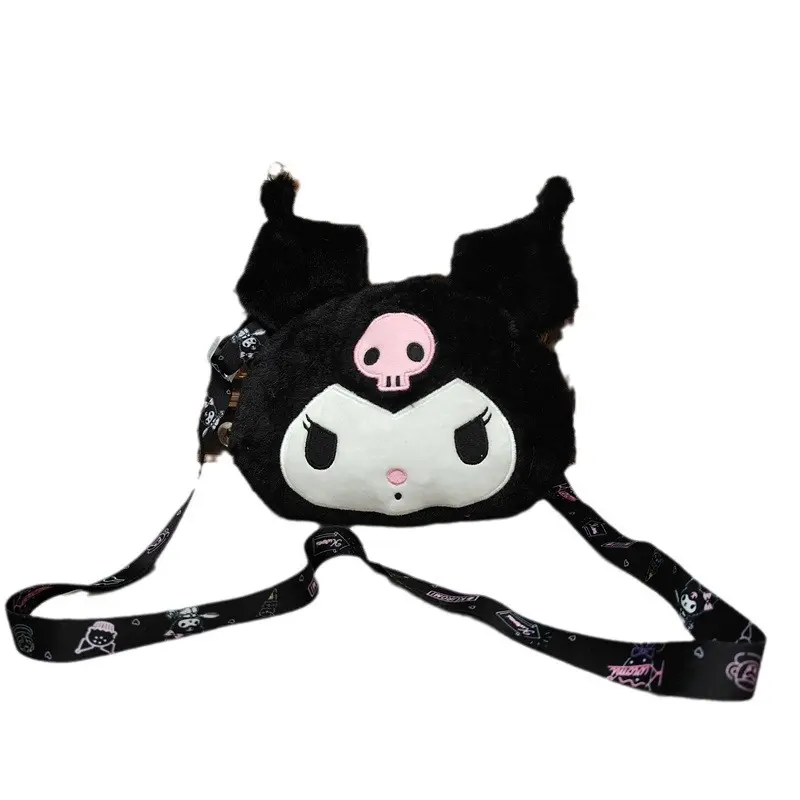 Sanrio Plush Cinnamoroll Melody Kuromi Women Tote Handbags Shoulder Bags Fashion Female Messenger Bags Purses Xmas Gifts