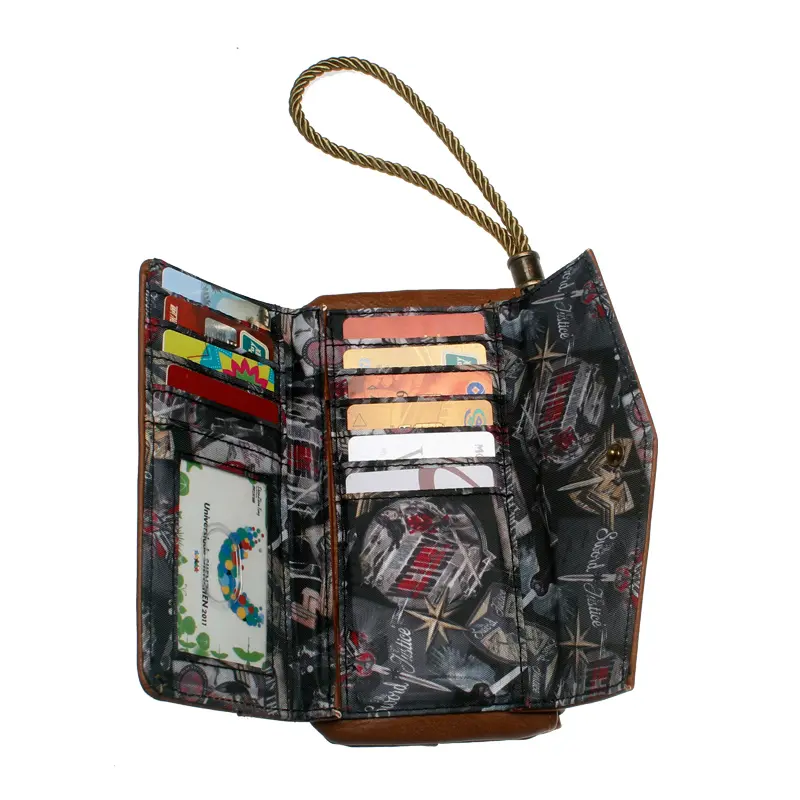 High quality fashionable embossed willow nail women's wallet, large capacity women's card holder