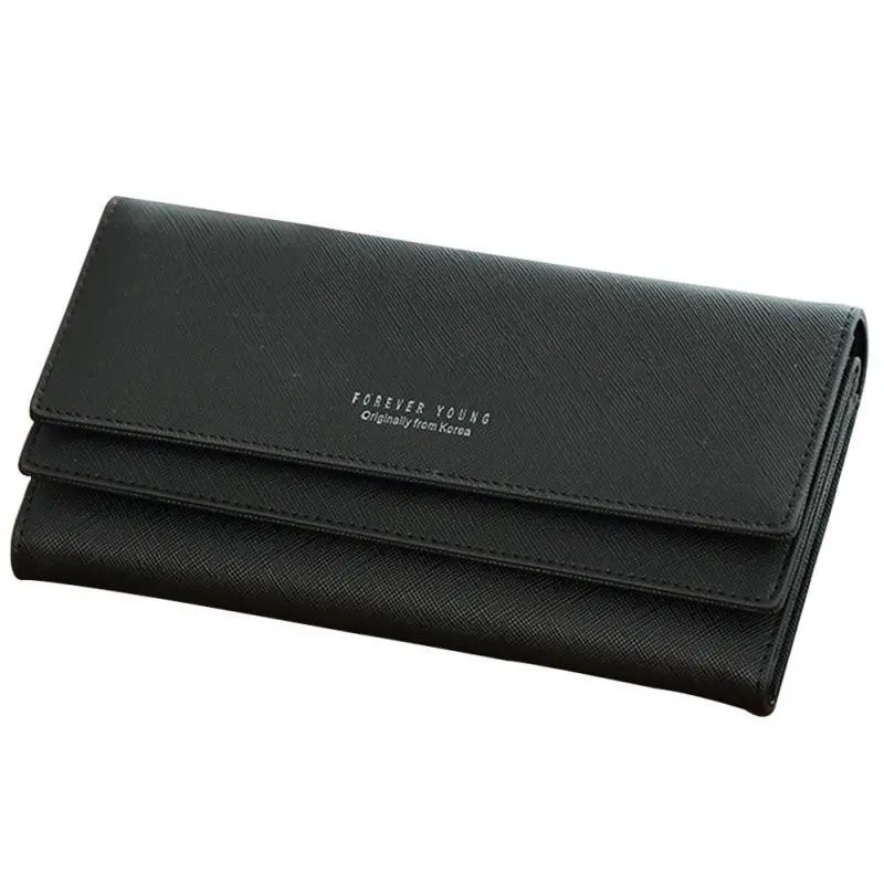 Fashion Hasp Leather Wallet Purse Clutch Money Women Wallet Large Capacity Card Holder Coin Purse