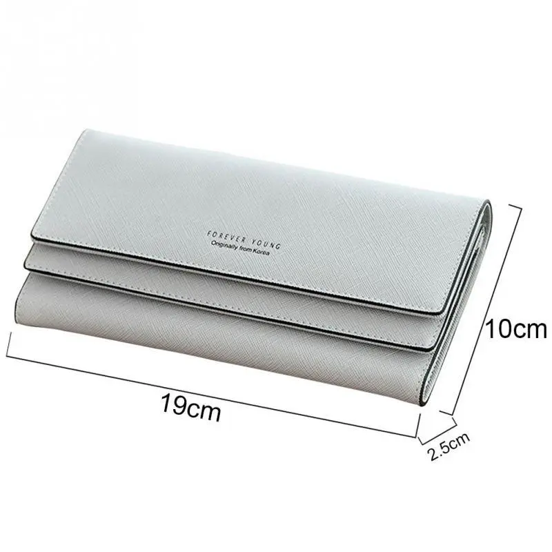 Fashion Hasp Leather Wallet Purse Clutch Money Women Wallet Large Capacity Card Holder Coin Purse