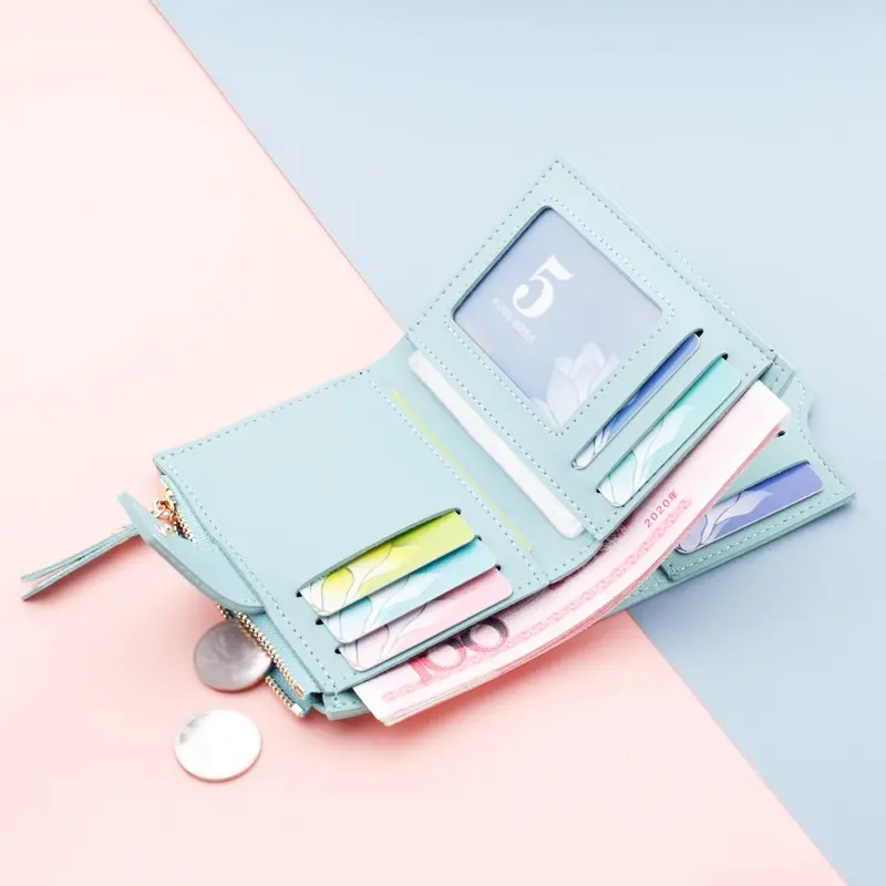 Mini Purse Small Women Wallet Female For Girls Lady Pink Wolet Walet Perse Money Bag Caibu Cardholder Parse Business Card Holder