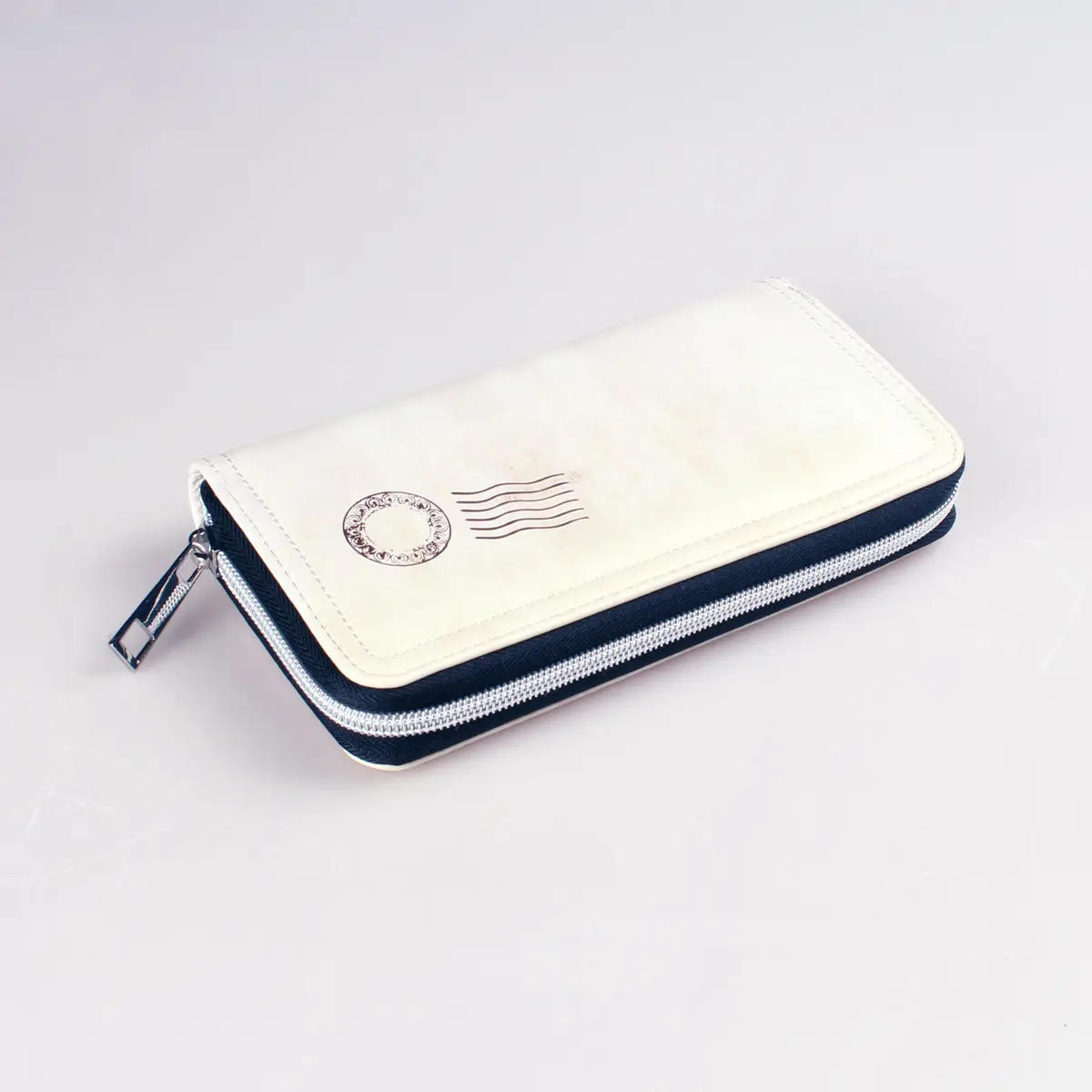 Retro Envelop Long Wallet, Textured Clutch Coin Purse, Classic Credit Card Holder