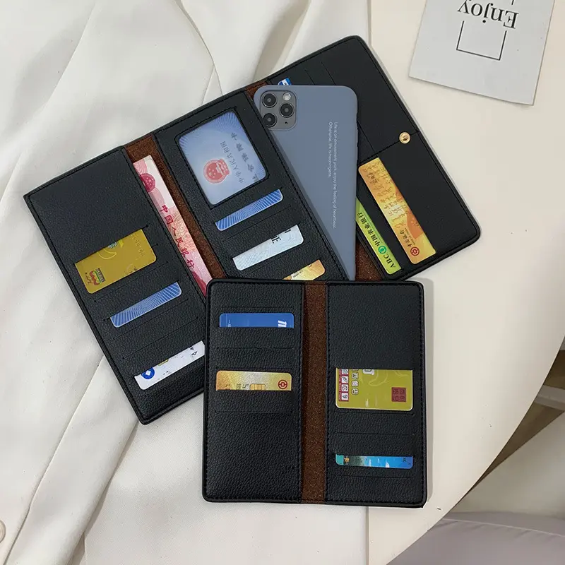 High-quality New Fashion Cloth Short Wallet Female Long Folding Women's Multi-card Bag Change Tide Trend
