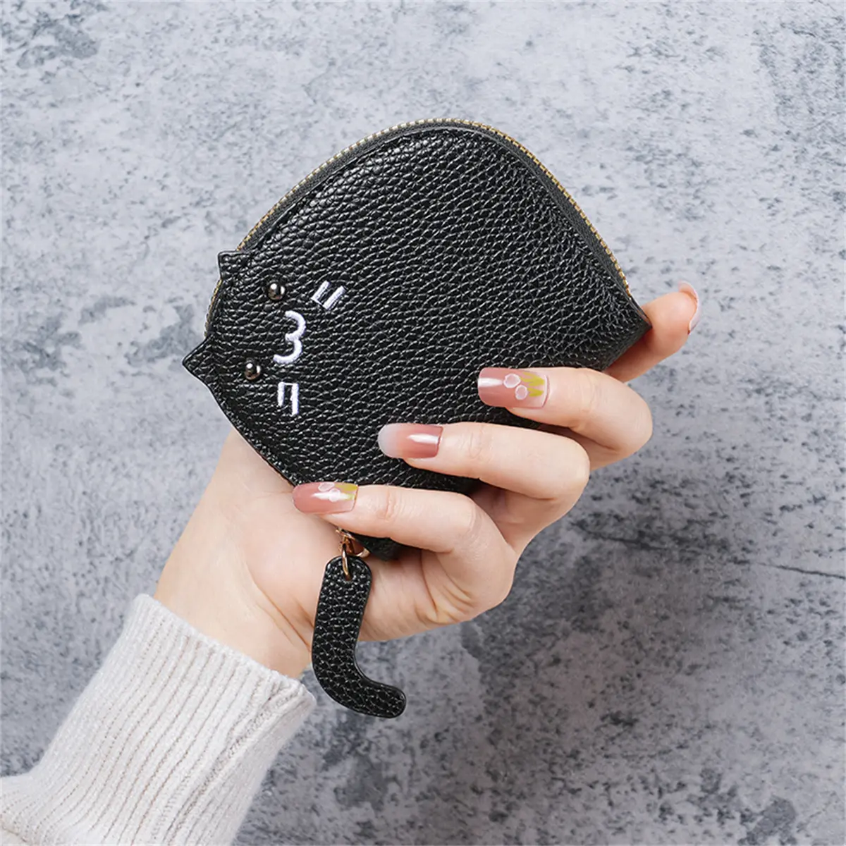 Cat Card Lady 2024 new compact online celebrity cute multi-card advanced cartoon coin purse with cute.