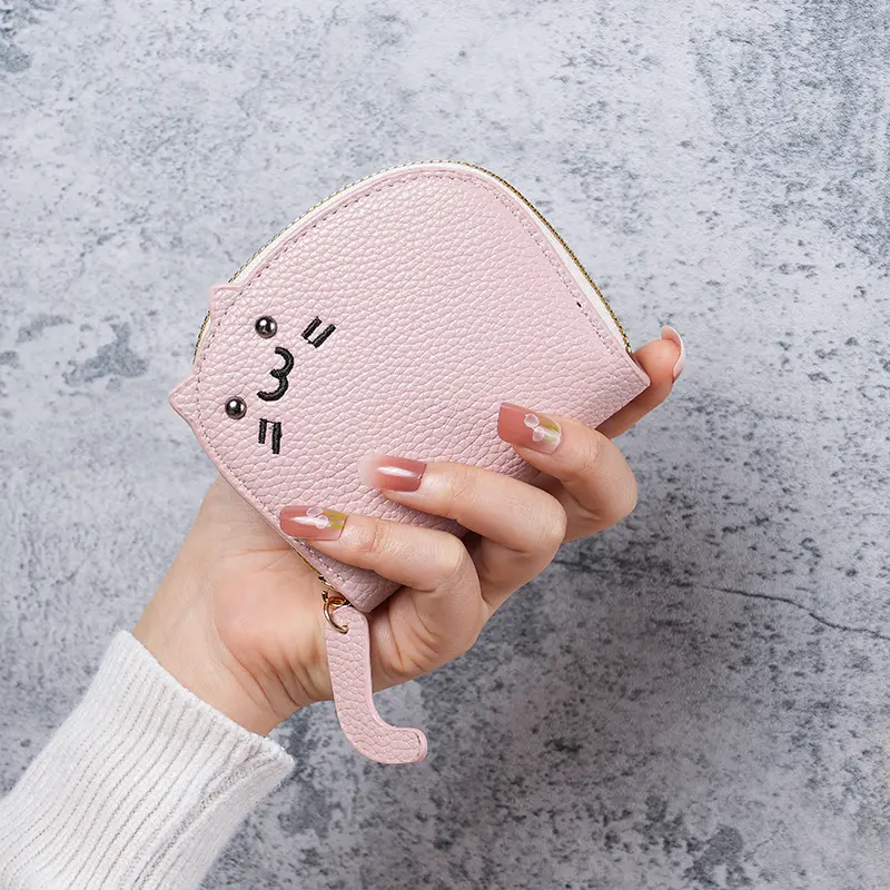 Cat Card Lady 2024 new compact online celebrity cute multi-card advanced cartoon coin purse with cute.