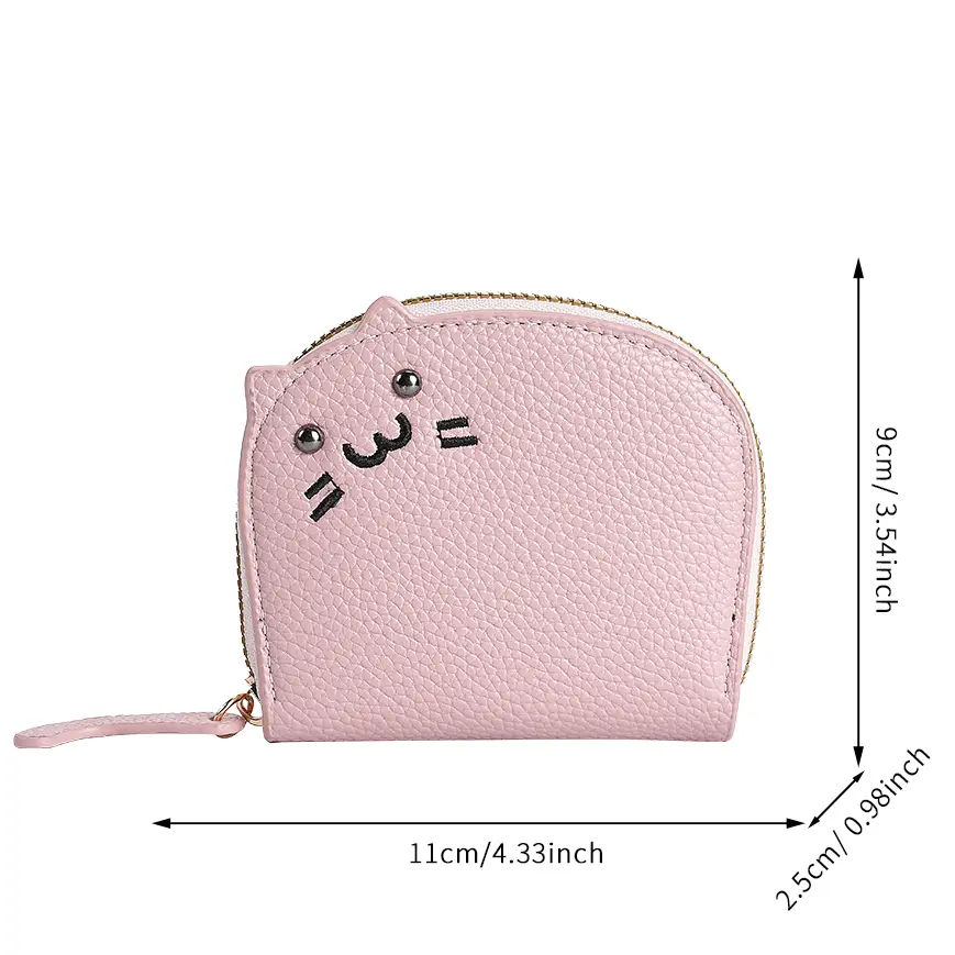 Cat Card Lady 2024 new compact online celebrity cute multi-card advanced cartoon coin purse with cute.