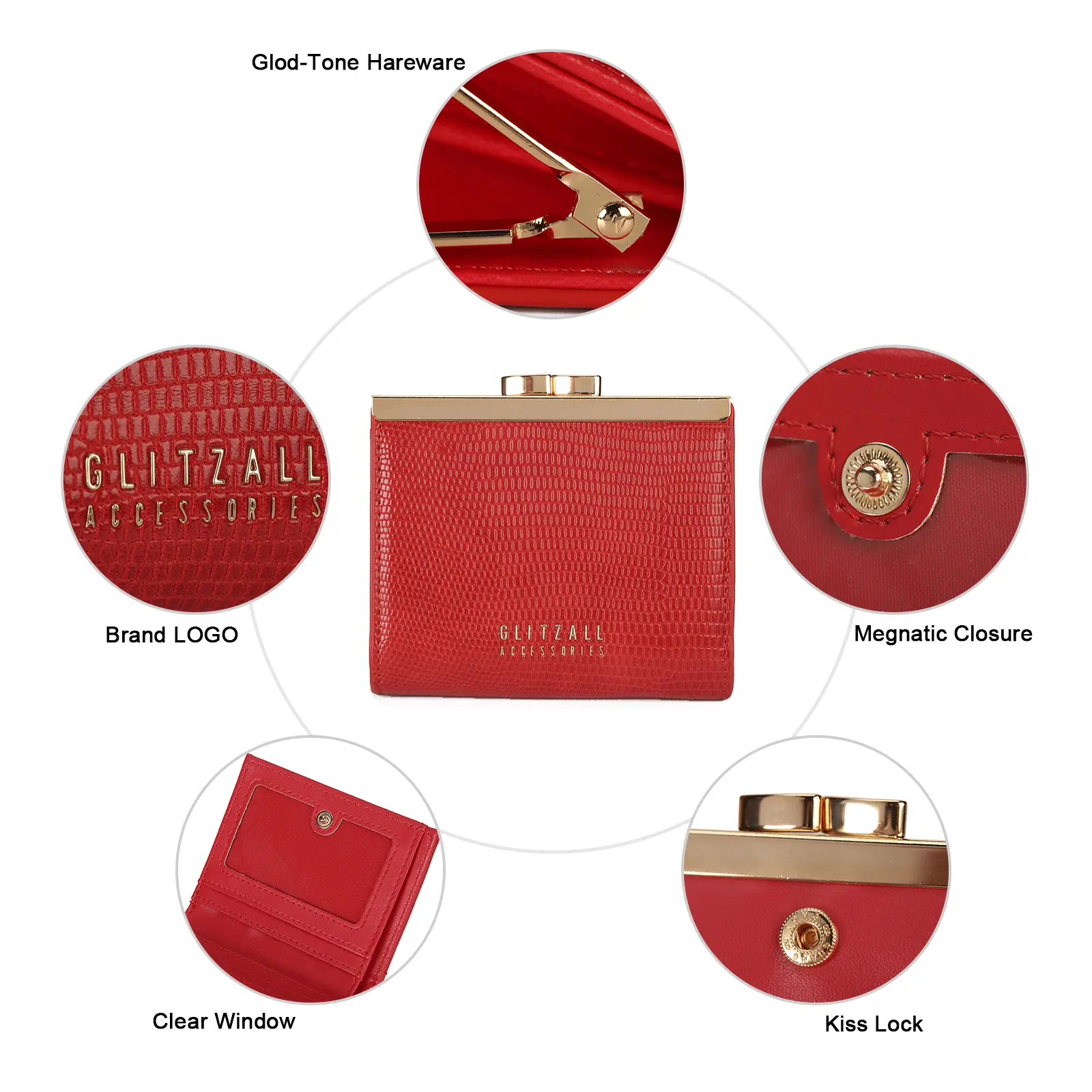 Elegant Luxury Lady Wallet Prefect Woman Purse
