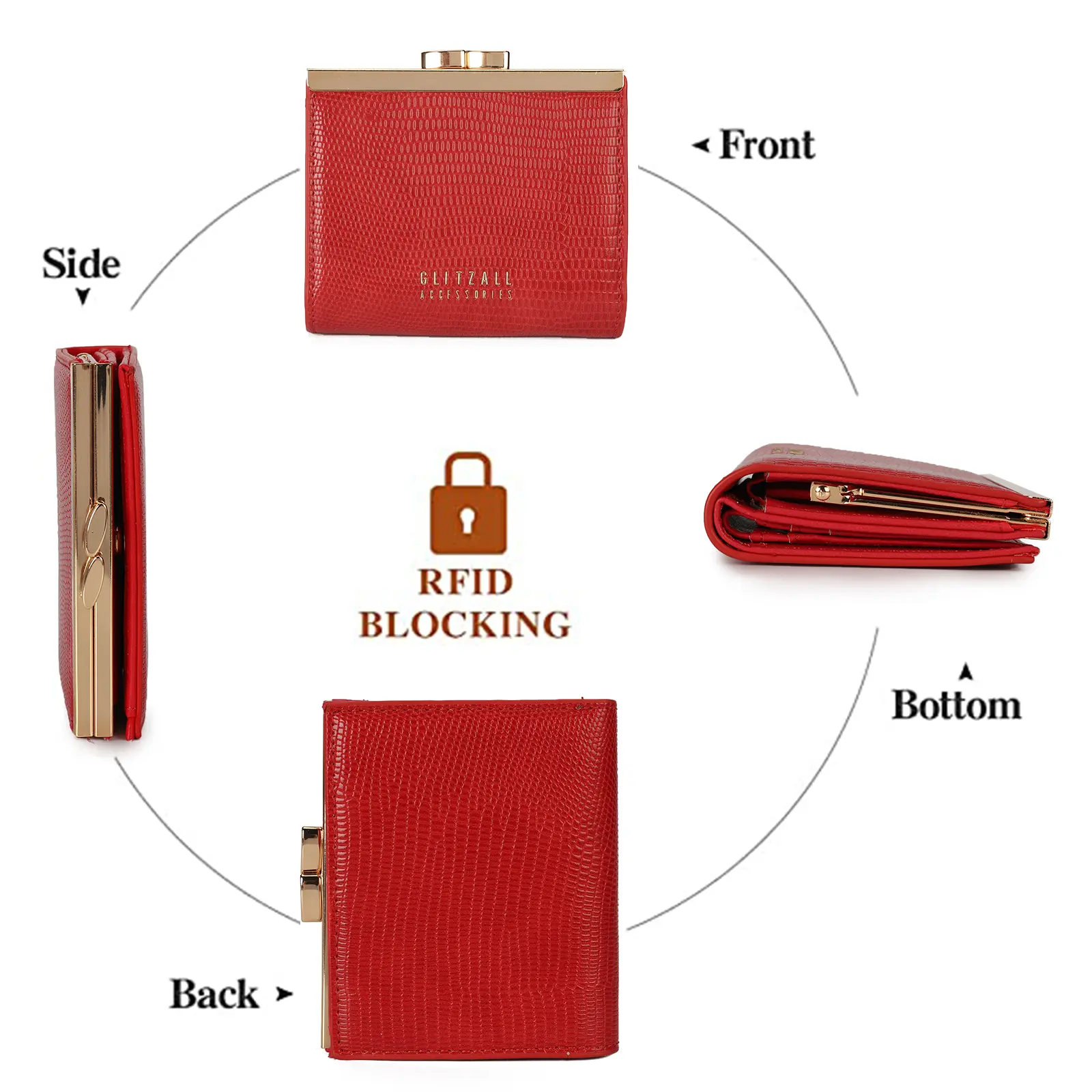 Elegant Luxury Lady Wallet Prefect Woman Purse