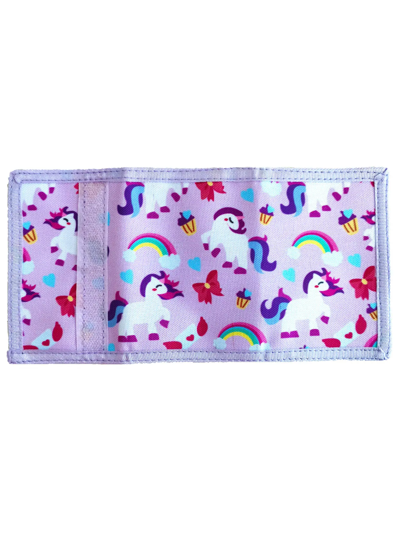 1PC Unicorn Trifold Wallet for Girls, Wallet for Little Young Girls Cute Small Toddler Wallet with Lanyard Christmas Gift