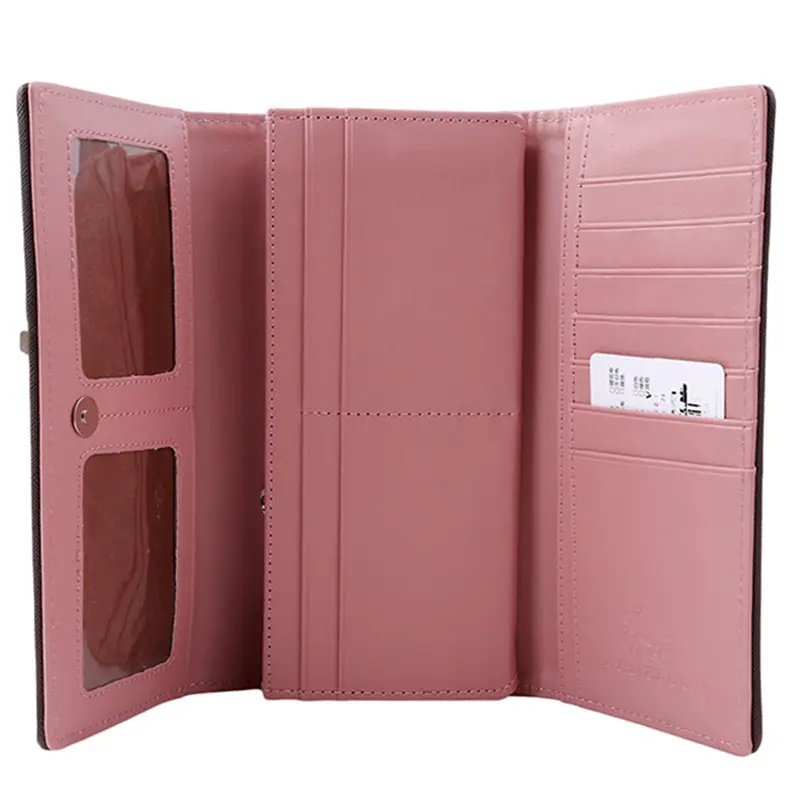 Long Wallet For Girl Multi-functional PU Wallets Women Coin Purse Card Holders Clutch Female Practical Wallets Purses For Gift