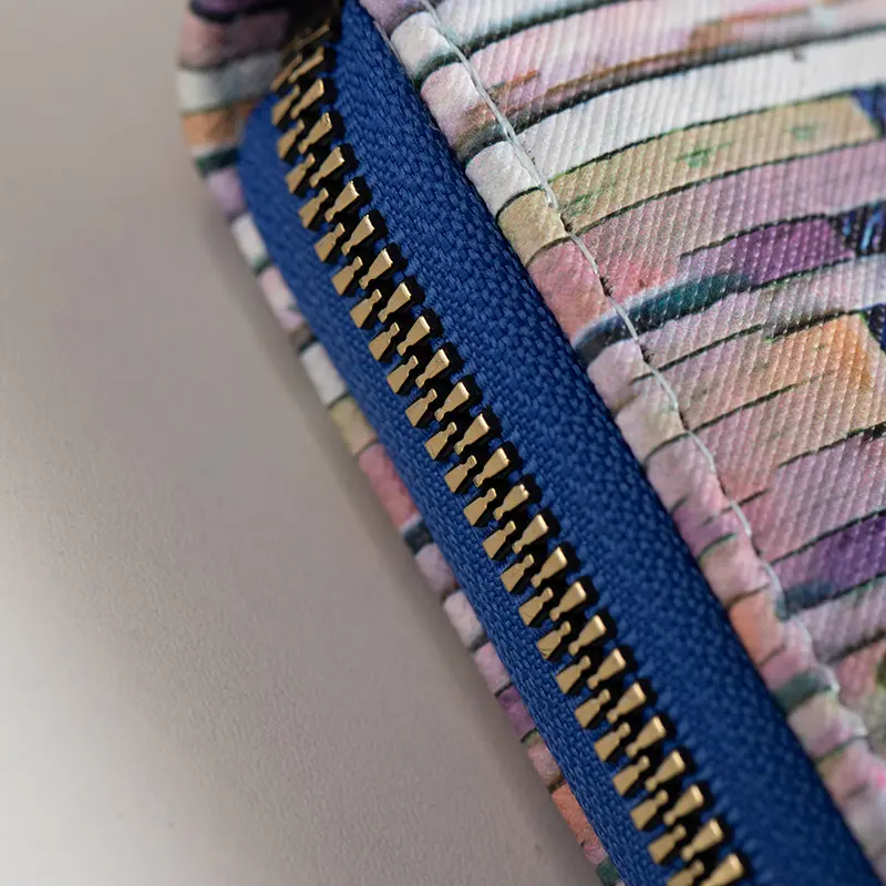 Retro Wallet With Simple And Multifunctional Ethnic Style Printing Multiple Card Slots Pu Large Capacity Banknote Holder