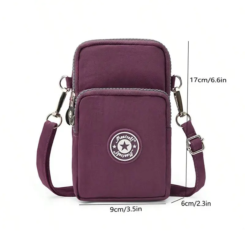 Mobile phone bag women's mobile phone bag packaging zipper printing small bag summer shoulder bag bag women's messenger bag