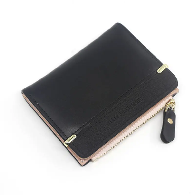 Short Women Wallet 2021 PU Leather Coin Purse Female Napkin Storage Card Holder Ladies Pouch Mini Clutch Bag Girls Gifts