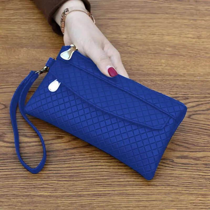 Women's Portable Fashion Wallet Pu Leather Hangbag Female Purses Coin Pocket Waterproof Phone Pocket For Ladies Bag