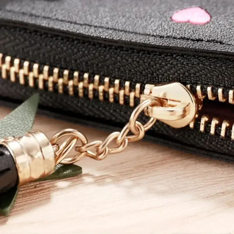 1PC Women Small Wallet Ladies Mini Tassel Wallet Cute Girl Short Zipper Lovely Pu Leather Coin Purse Female Hand Wallet Purse