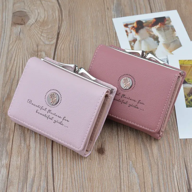 Small Women Wallet Short Women's Wallet Card Holder Girls Mini Woman Fashion Lady Coin Purse for Female Clutch Bag