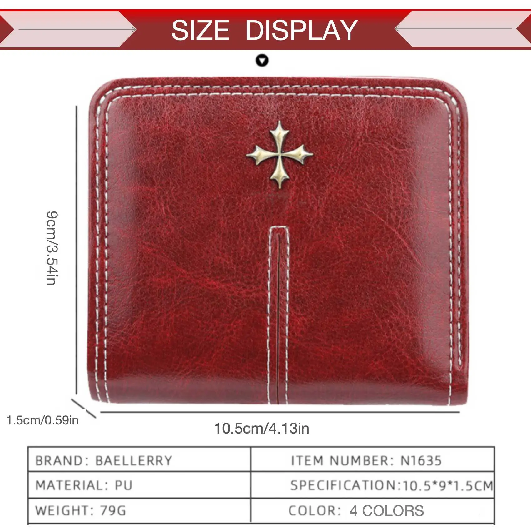 Women's Short Wallet Multi-Card Oil Wax Skin Coin Purse Fashion All-In-One Zipper Card Bag