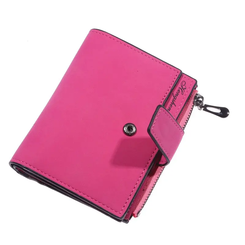 New Leather Women Wallet Hasp Small and Slim Coin Pocket Purse Women Wallets Cards Holders Luxury Brand Wallets Designer Purse