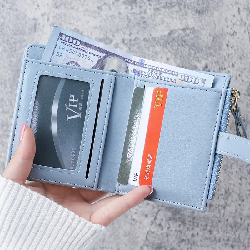 Mini Crocodile Print Clutch Wallet, Short Credit Card Holder, Women's Card Case & Coin Purse