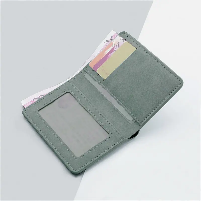 Men/Women Fashion Wallet ID/credit Card Holder Wallet for Men Multi-Card BagHolder Two Fold Small Wallet Black/gray Coin Purse