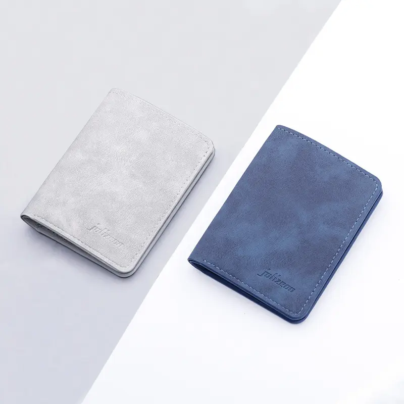Men/Women Fashion Wallet ID/credit Card Holder Wallet for Men Multi-Card BagHolder Two Fold Small Wallet Black/gray Coin Purse