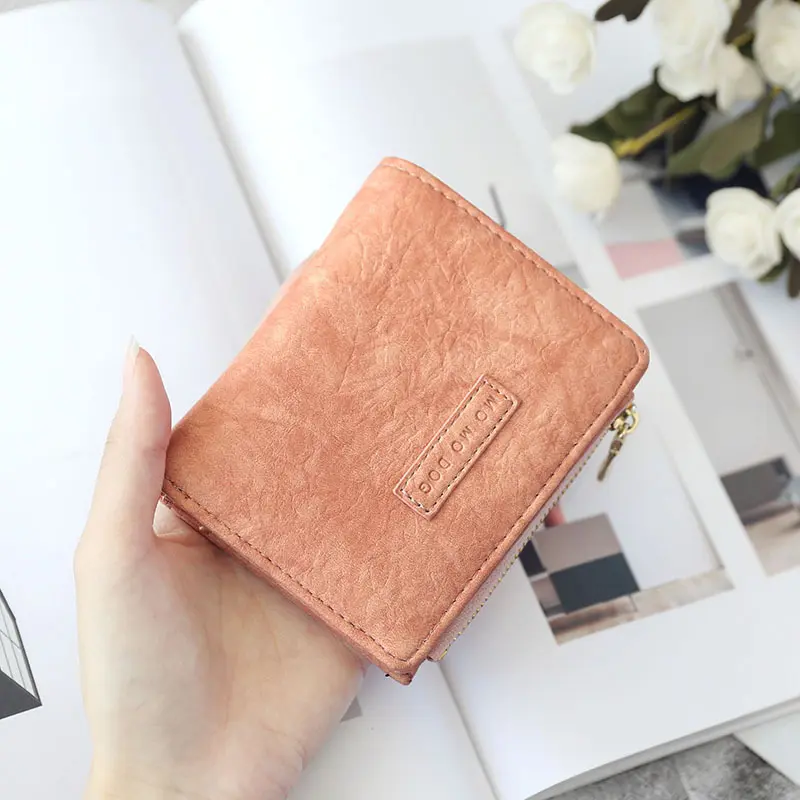 Retro Buckle Crop Wallet Female Fashion Ladies Multifunction ID Holder High Quality Zipper Card Holders Wallet Coin Purse