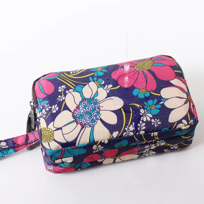 Thickened Three-layer Long Zipper Pocket Purse Women's Handbag Wrist Mobile Phone Bag Cute Washable Cloth Clutch Bag