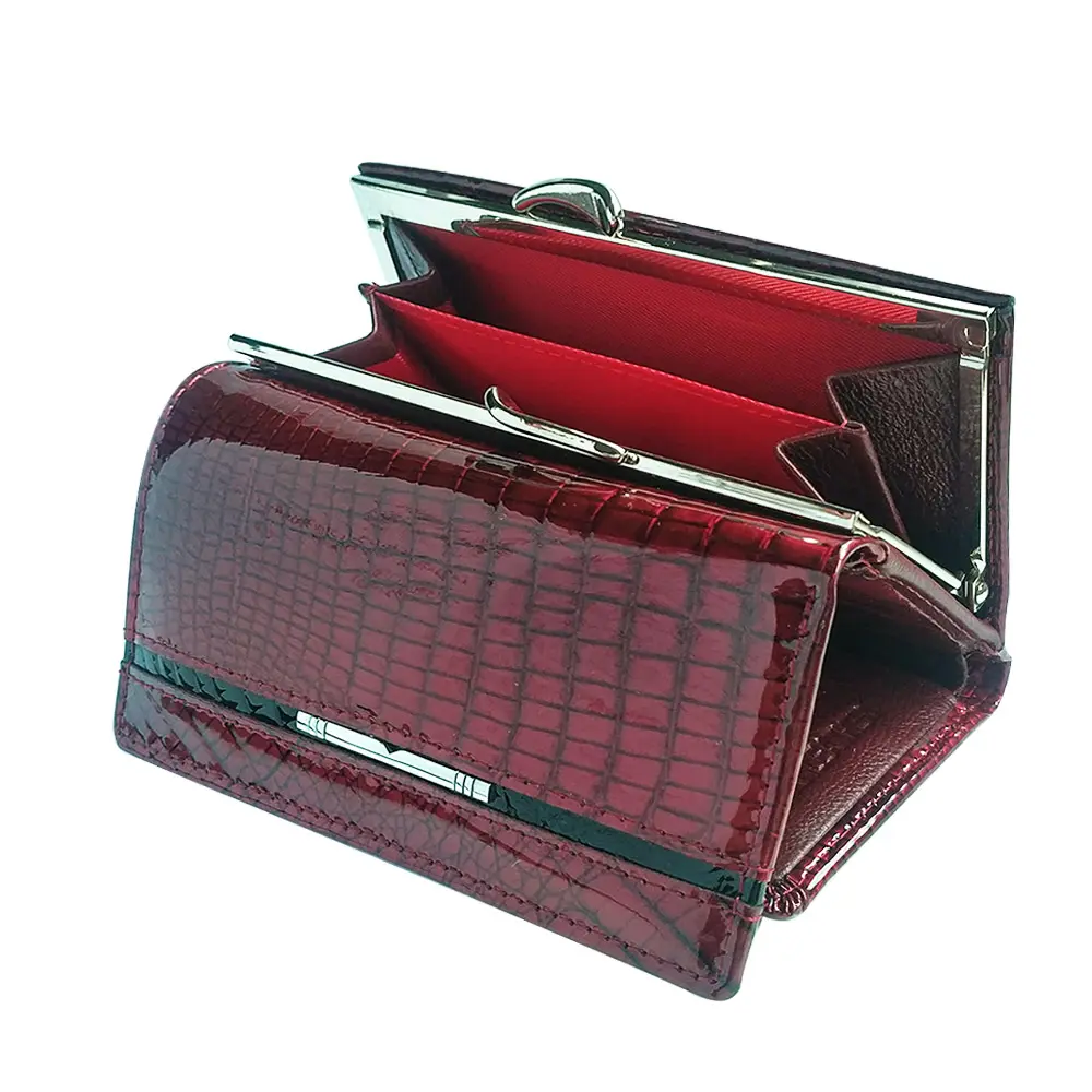HH Women's Wallet and Purse Genuine Leather Lady's Wallets Small Short  Clutch Coin Purse Luxury Female Luxury Purses