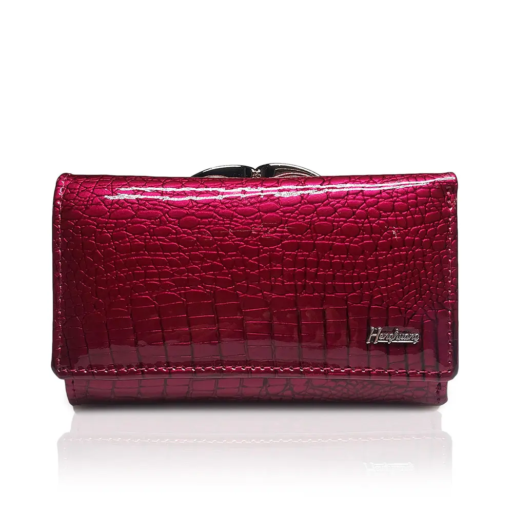HH Women's Wallet and Purse Genuine Leather Lady's Wallets Small Short  Clutch Coin Purse Luxury Female Luxury Purses