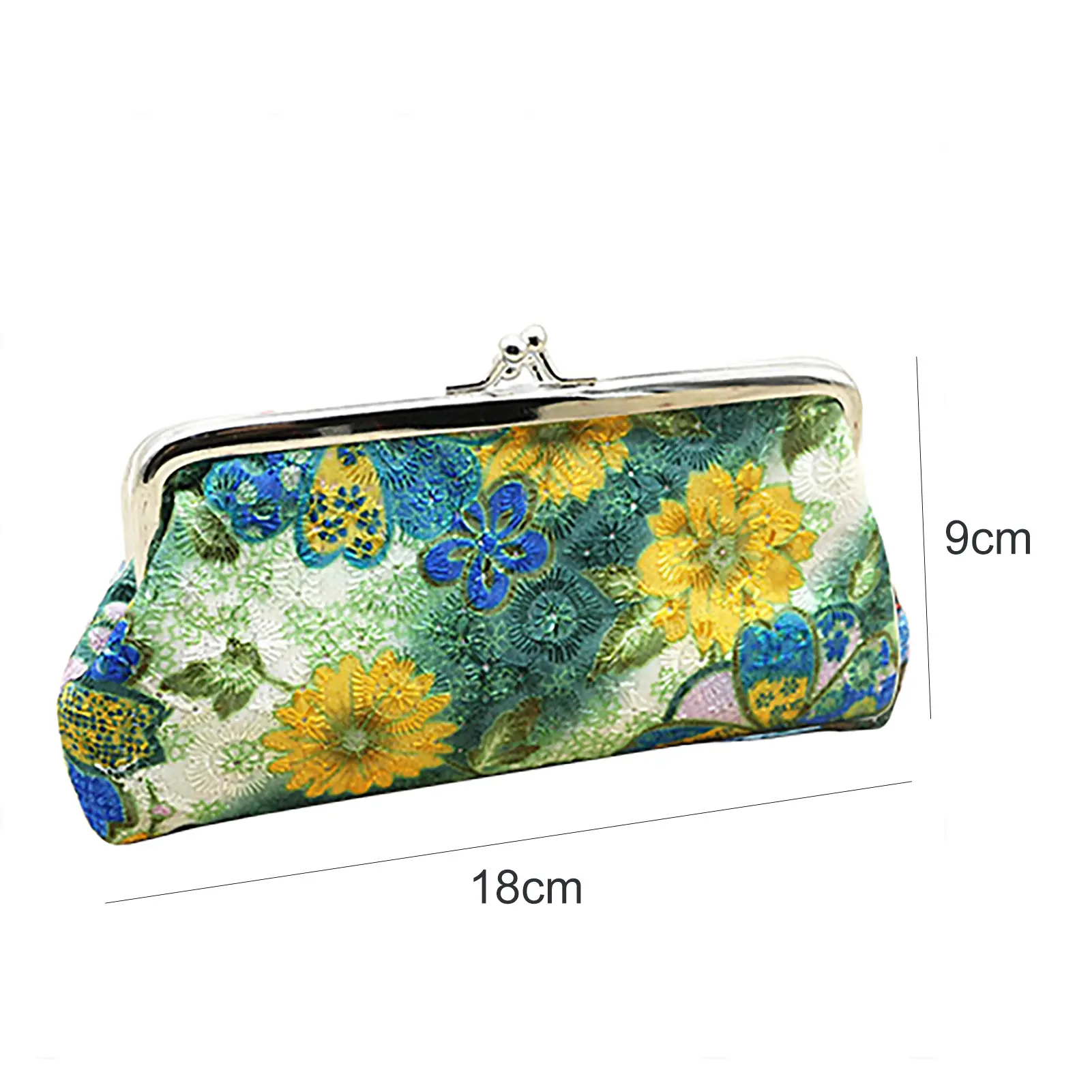 New Women's Coin Purse Cotton Embroidery Flower Handbag Hasp Pouch Wallet Money Bag Carteira кошелек женский bolsa feminina