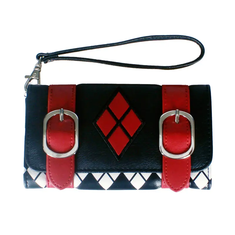 Buckle Decor Long Wallet, Women's Fashion Wallet With Multiple Card Slots & Id Window