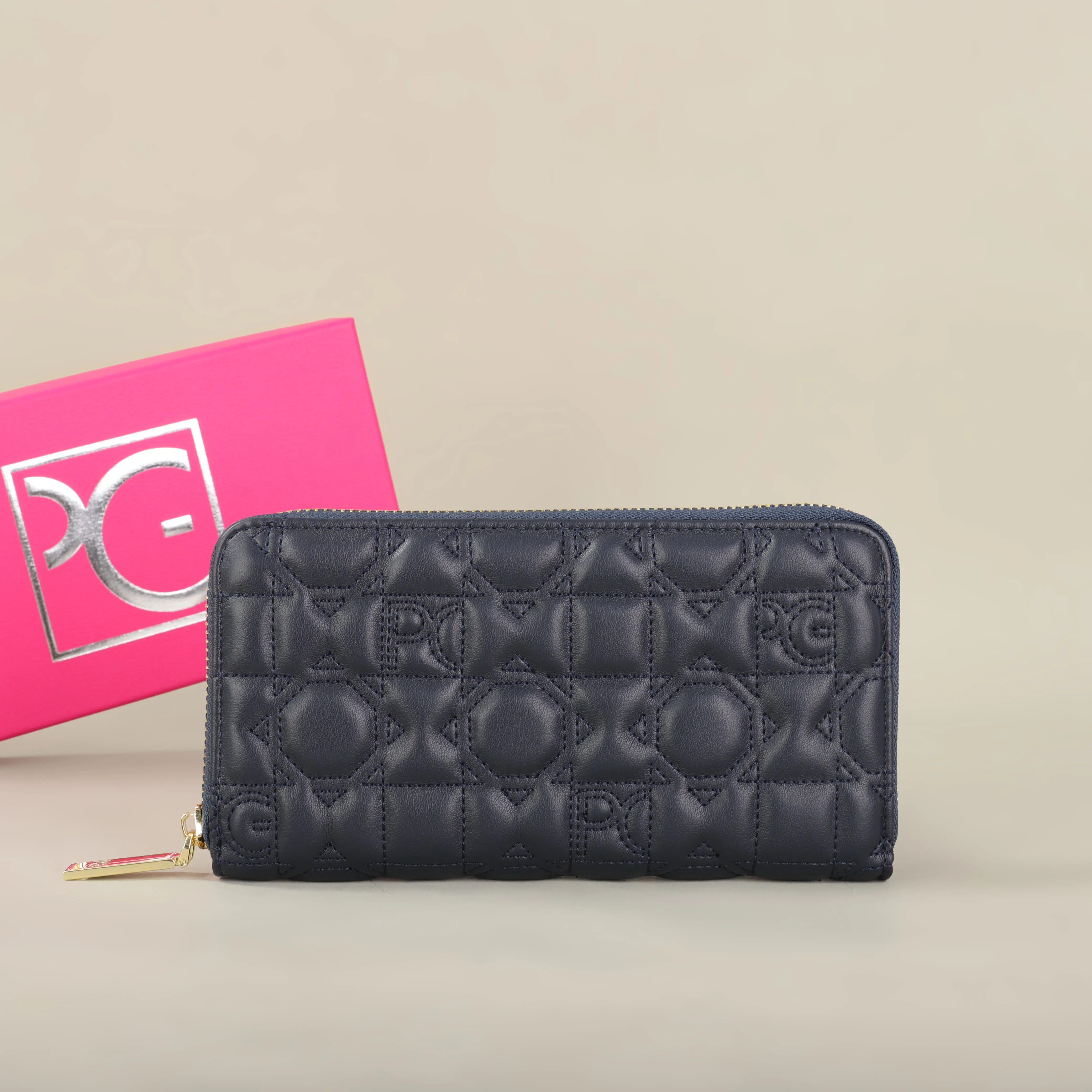PG Women's Wallet Large Capacity Wallet Purse with Zipper for/Evening/Woman/Cellphone/Lady/Party