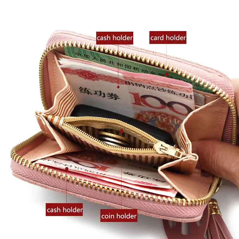2024 Short Women Wallets Mini Cute Coin Pocket Card Holder Female Purse New Fashion Kpop Small Wallet For Girls