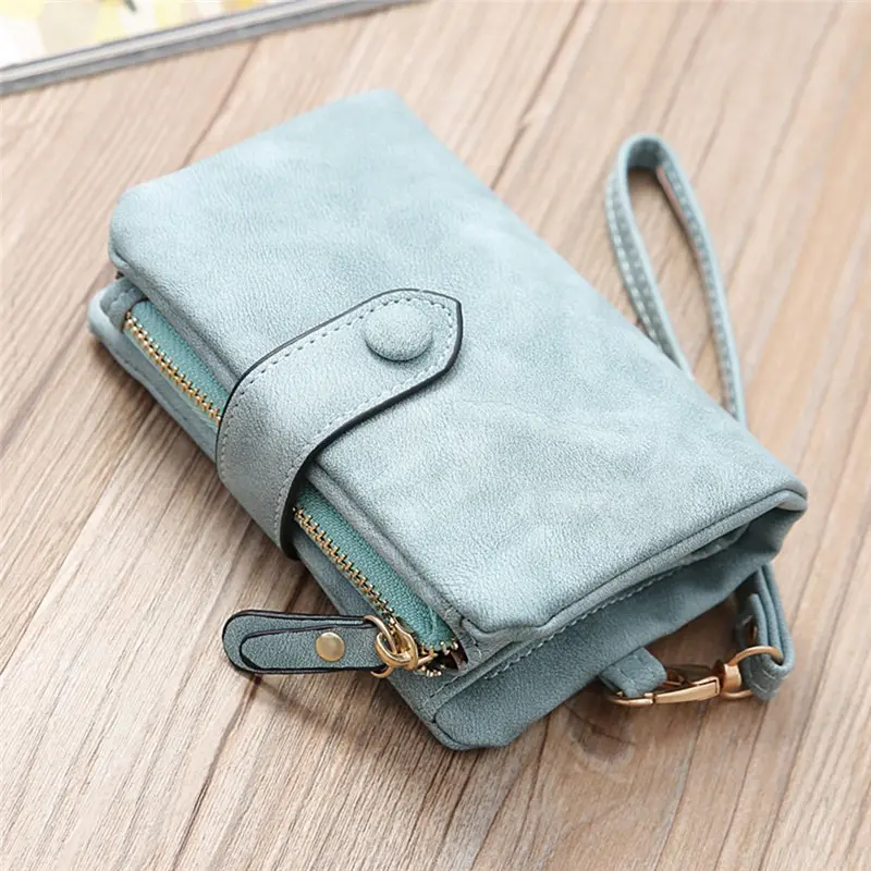 Women Folding Short Wallet Ladies Quality Pu Leather Wallet Simple Short Coin Purse Cute Solid Color Card Holder For Female
