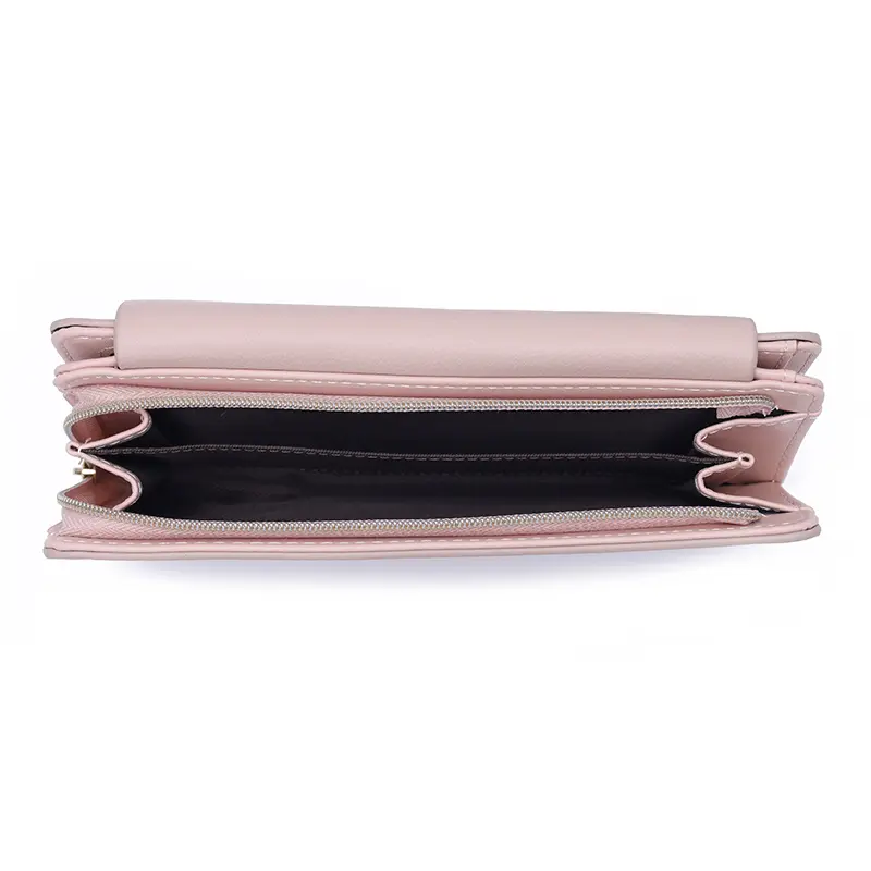 New printed women's long wallet, Korean version PU leather, multi-slot folding, student coin purse, multi-functional, fashionabl