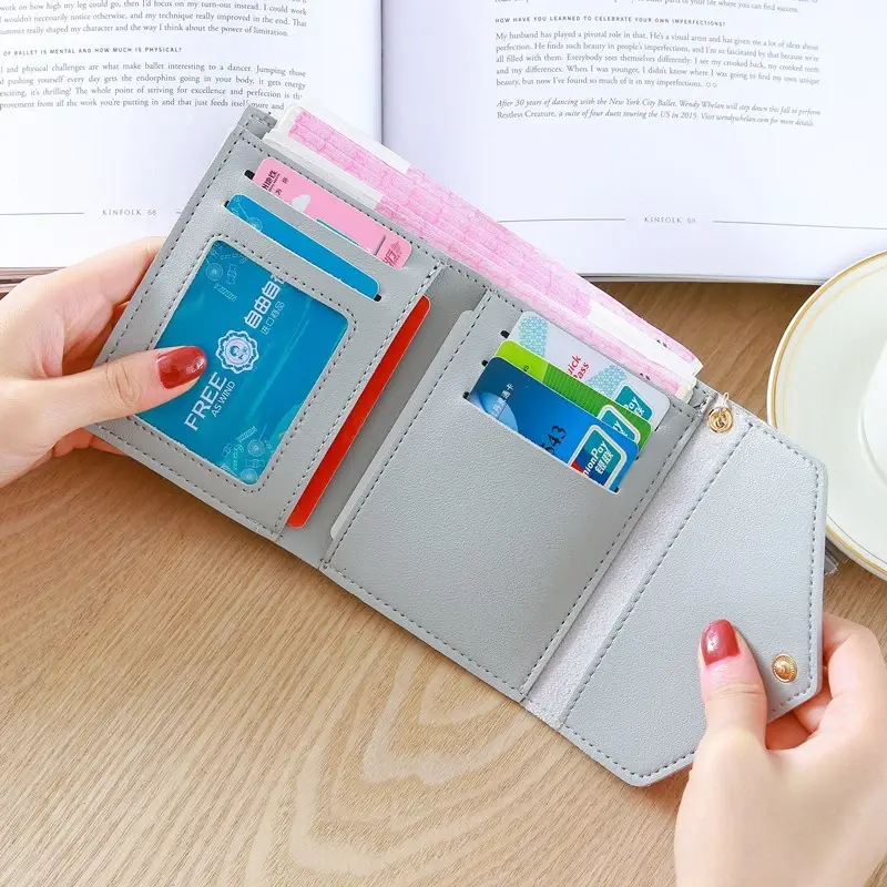 Mini Tassel Wallet Women Fashion Purse Female Short Wallets Korean Students Lovely Small for
