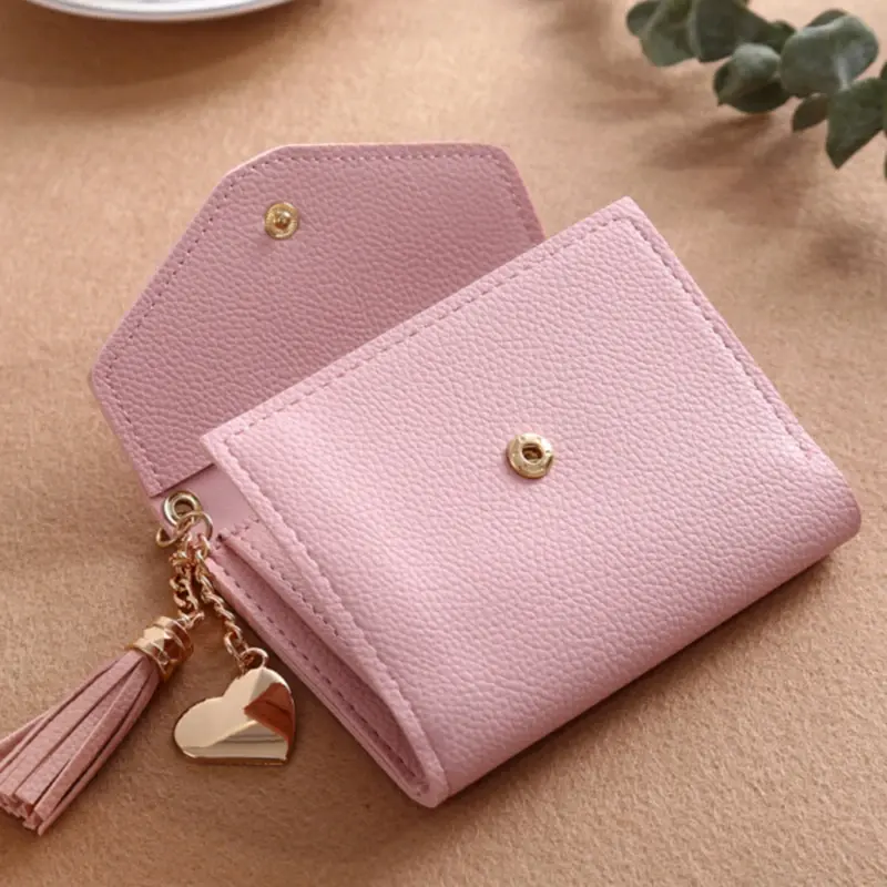 Mini Tassel Wallet Women Fashion Purse Female Short Wallets Korean Students Lovely Small for