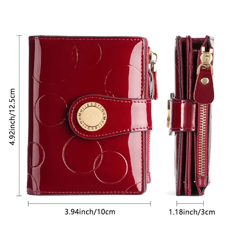Luxury Designer Wallet for Women Portable Short Bags RFID Blocking Card Holder Purses with Zip Leather Wallets and Handbags
