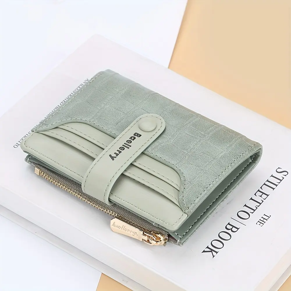 Baellerry Brand Wallet Women 2023 New Women's Short Wallet Buckle Sanded Leather Coin Purse Mini Female Purses Carteras