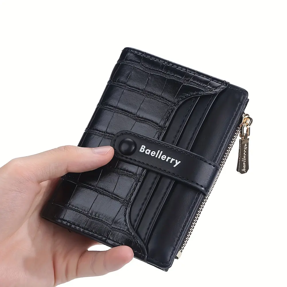 Baellerry Brand Wallet Women 2023 New Women's Short Wallet Buckle Sanded Leather Coin Purse Mini Female Purses Carteras
