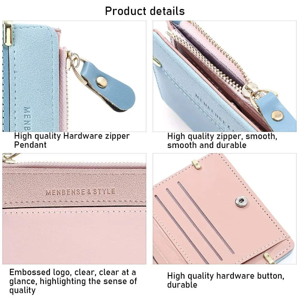 Fashion Women Coin Purse Mini Clutch Short Wallet Card Holder Female Hasp Mini Clutch For Girl Coin Purse Small Wallet