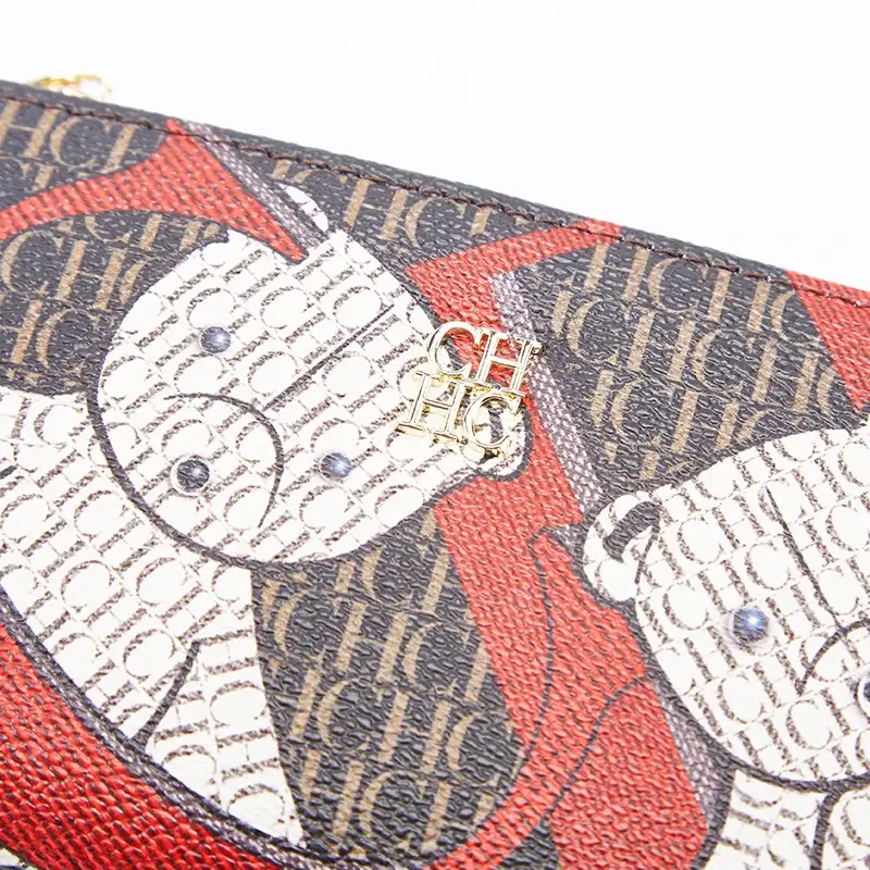 CHCH Women's Wallet 2025 Spring New Cartoon Printed Women's Credit Card Bag ID Bag