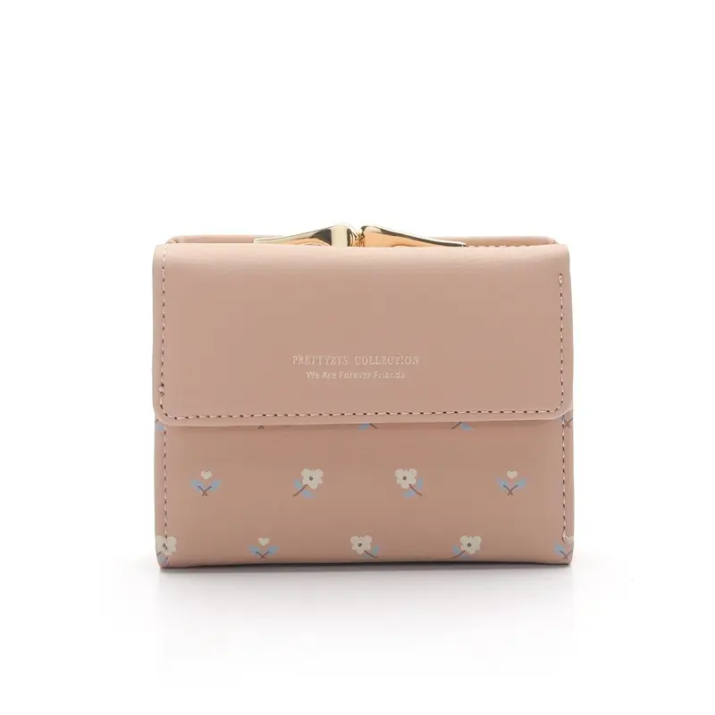Women's short and niche wallet, 30% off printed short wallet, multi-slot fashionable and versatile, multi-slot coin coin wallet,